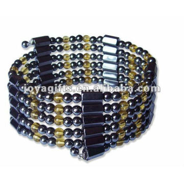 Magnetic Citrine Beaded wrap Bracelets & Necklace 36"